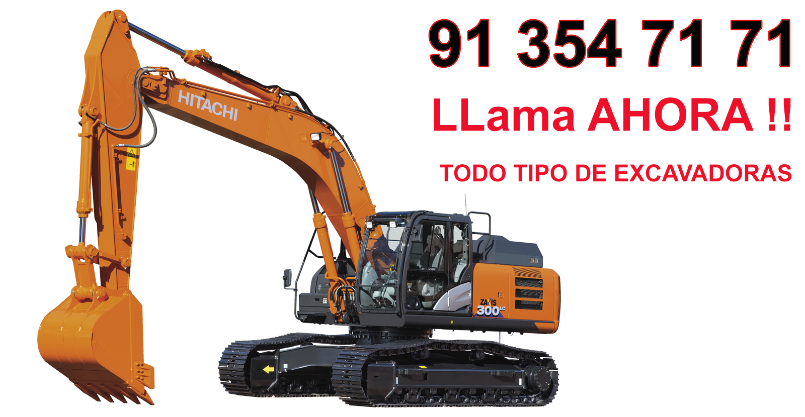 Alquiler Excavadoras en Brunete